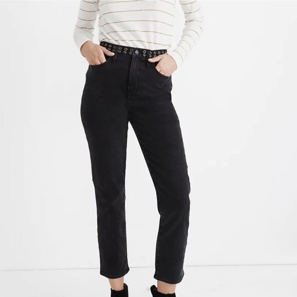 MADEWELL‎ Classic Straight Jeans in Lunar Wash: Grommet Edition new!!! Size 23